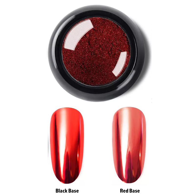 Amazon.com : Whats Up Nails - Fire Red Chrome Powder For Mirror Nails :  Beauty & Personal Care