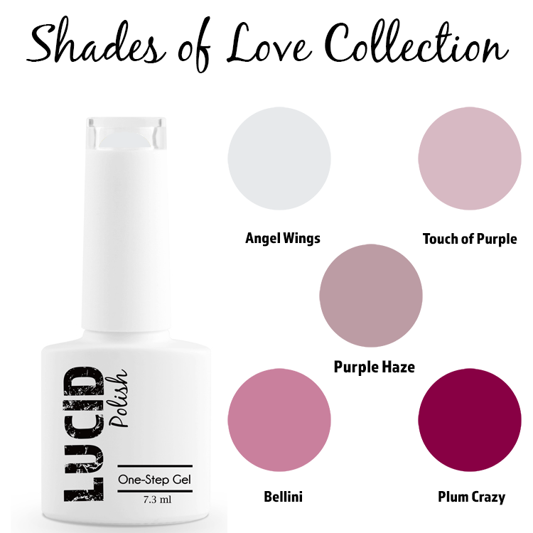 Shades of Love Collection Gel Polish Bundle (5 Pack)