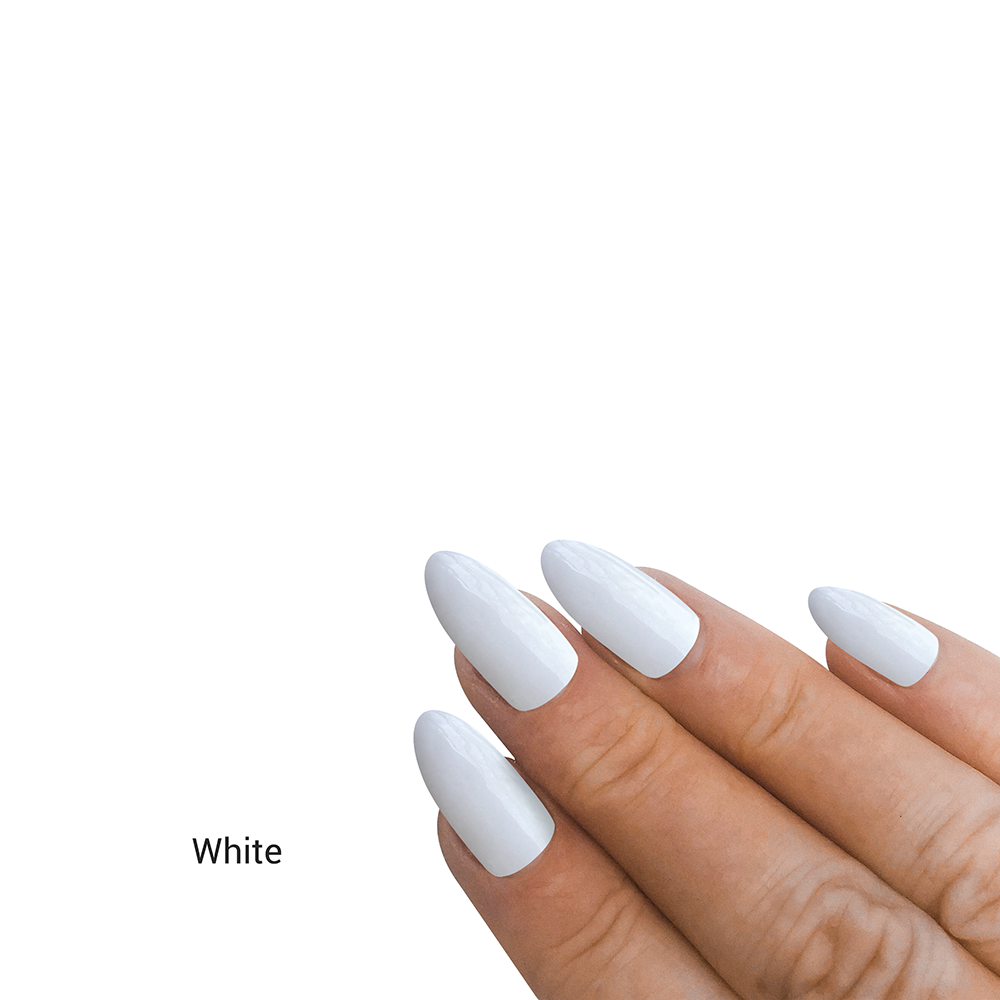 White best sale dip nails